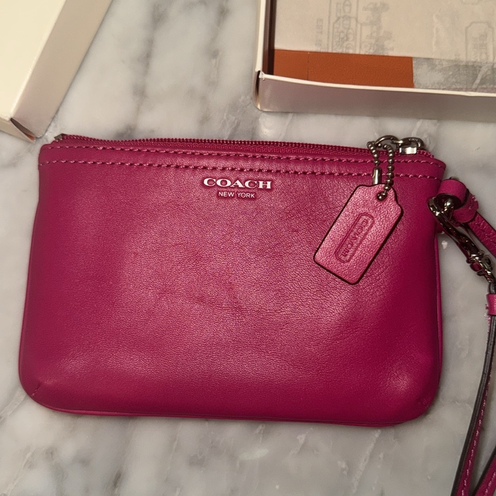 Pink Coach Wristlet
